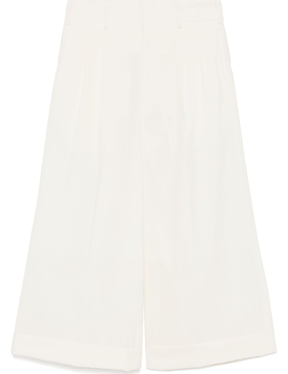 Pantaloni svasati in lana bianco Comme Des Garçons - donna 