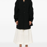 Pantaloni svasati in lana bianco Comme Des Garçons - donna 