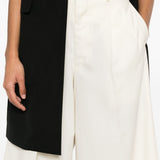 Pantaloni svasati in lana bianco Comme Des Garçons - donna 