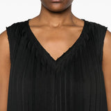 Abito midi plissé in nero Comme Des Garçons Comme Des Garçons - donna 