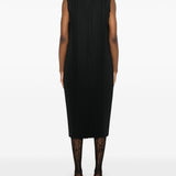 Abito midi plissé in nero Comme Des Garçons Comme Des Garçons - donna 