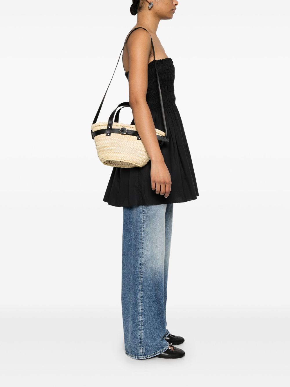 Borsa mini palm in beige Coperni - donna 