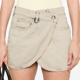 Minigonna in denim grigio Coperni - donna 