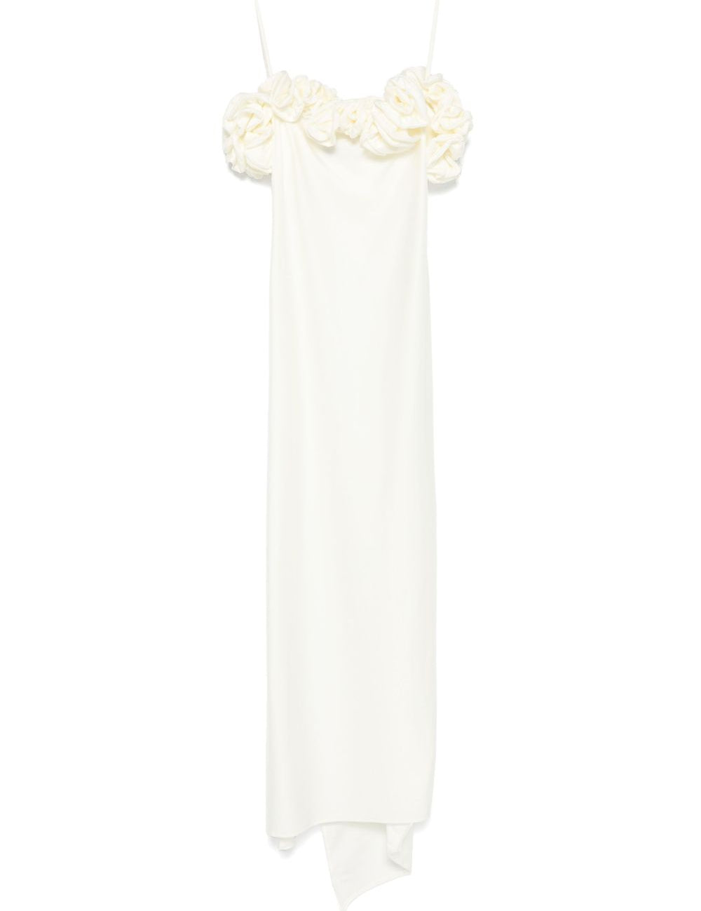 Abito lungo con ruches in bianco Coperni - donna 