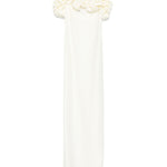 Abito lungo con ruches in bianco Coperni - donna 