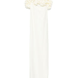 Abito lungo con ruches in bianco Coperni - donna 