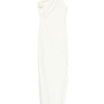 Abito lungo con decorazioni floreali in bianco Coperni - donna 