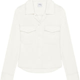 Camicia satinata con tasche applicate in bianco Courrèges - donna 