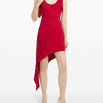 Abito con nodo in rosso Courrèges - donna 