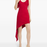 Abito con nodo in rosso Courrèges - donna 