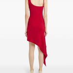 Abito con nodo in rosso Courrèges - donna 