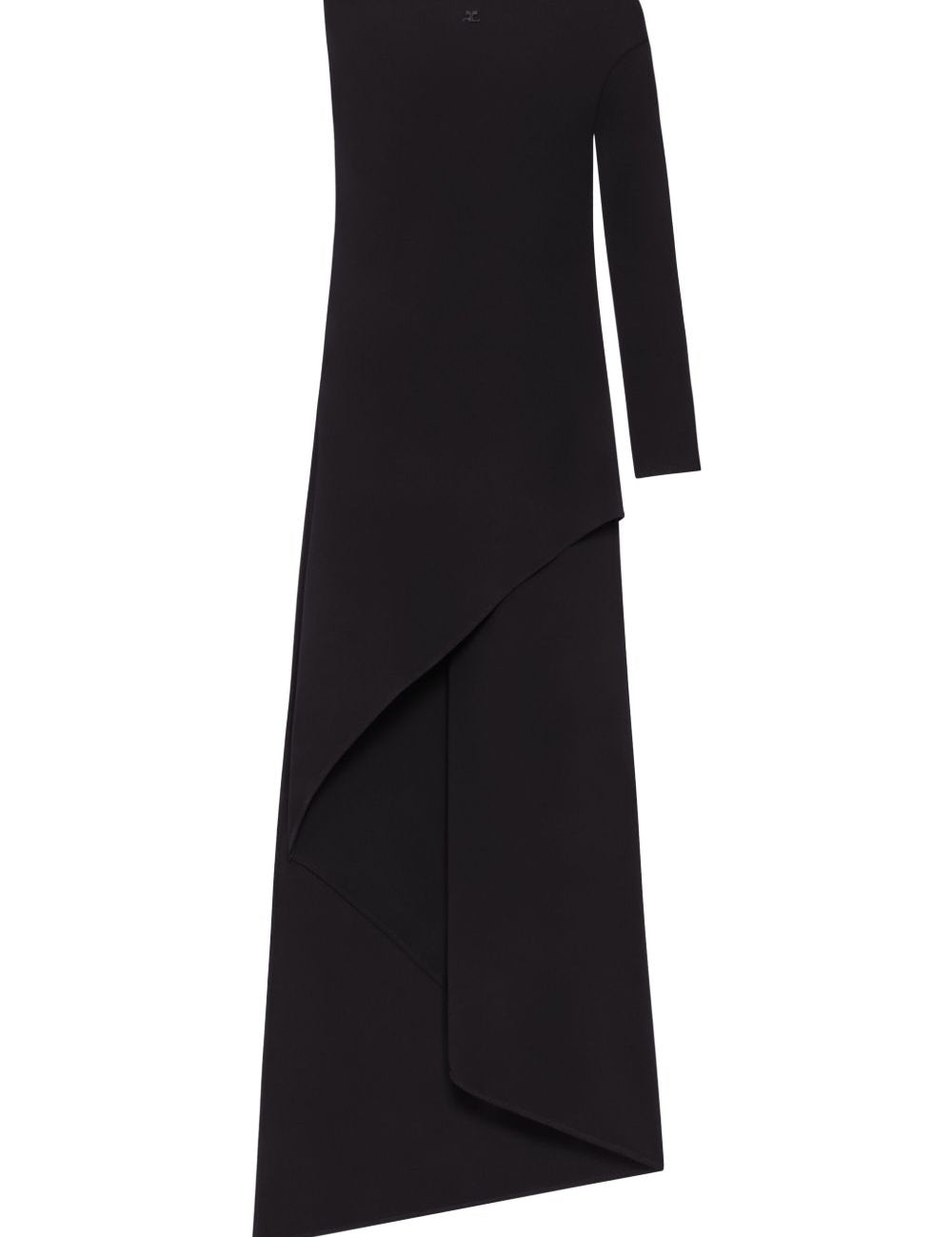Abito midi Infinity in nero Courrèges - donna 