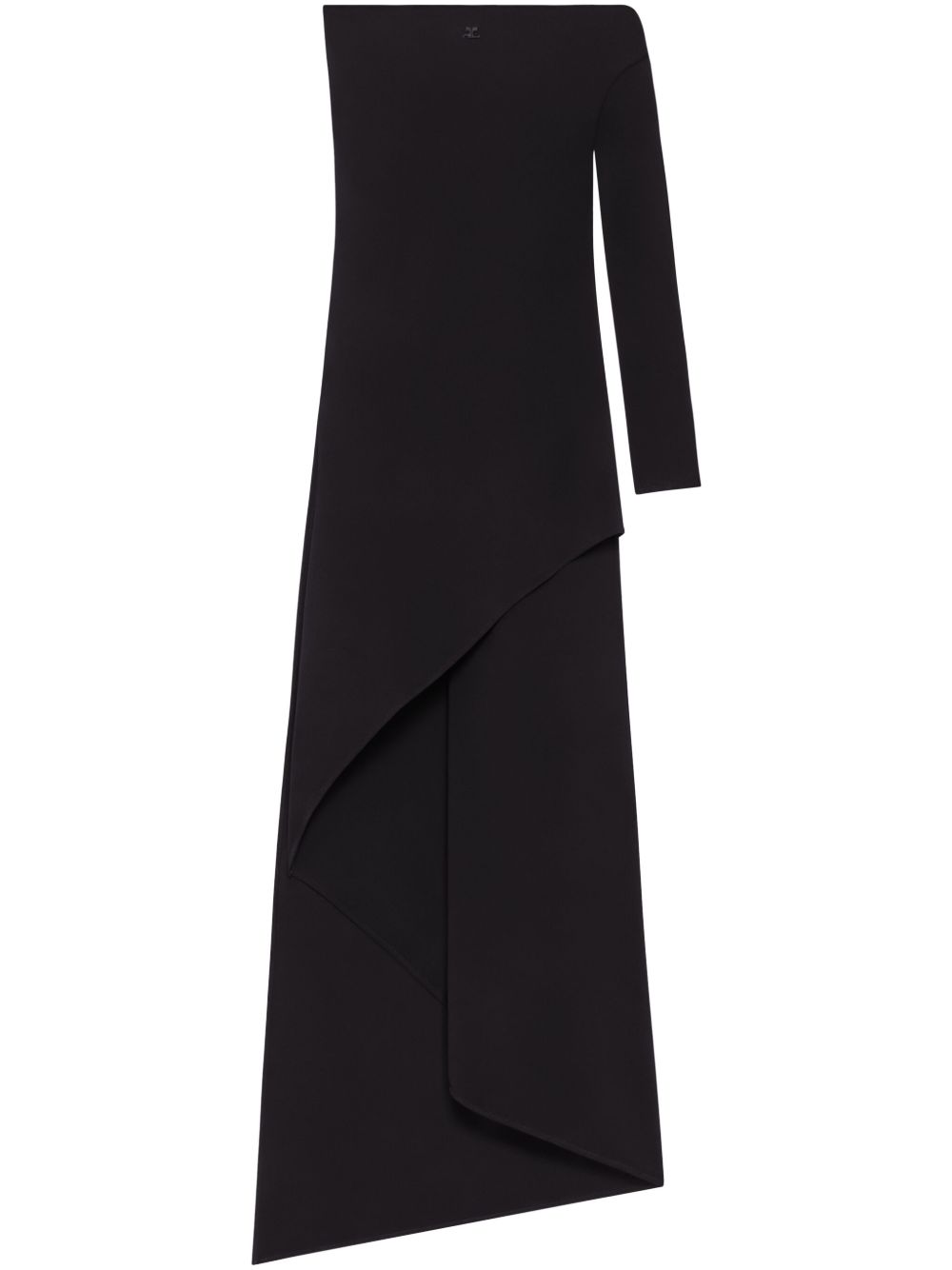 Abito midi Infinity in nero Courrèges - donna 
