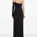 Abito midi Infinity in nero Courrèges - donna 