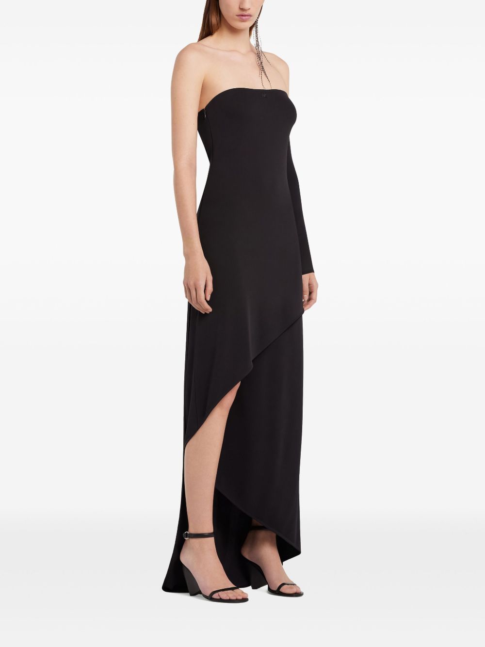 Abito midi Infinity in nero Courrèges - donna 