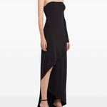 Abito midi Infinity in nero Courrèges - donna 