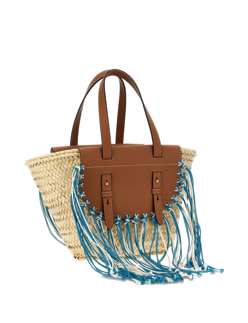 Borsa tote Tropicana in marrone e blu Cuba Lab - donna 