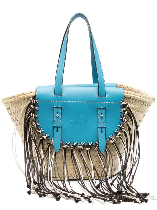 Borsa Tropicana Capri in blu e beige Cuba LAb - donna 