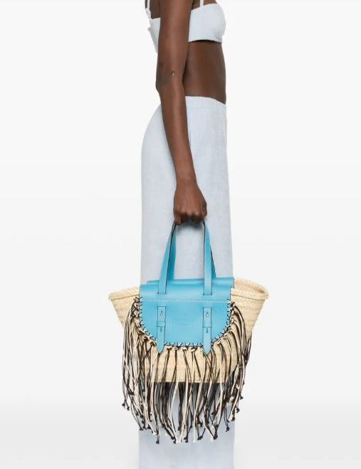 Borsa Tropicana Capri in blu e beige Cuba LAb - donna 