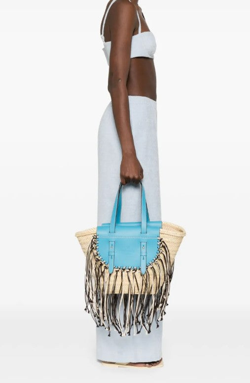 Borsa Tropicana Capri in blu e beige Cuba LAb - donna 