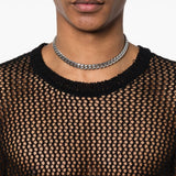 Choker a catena color argento Darkai - unisex 