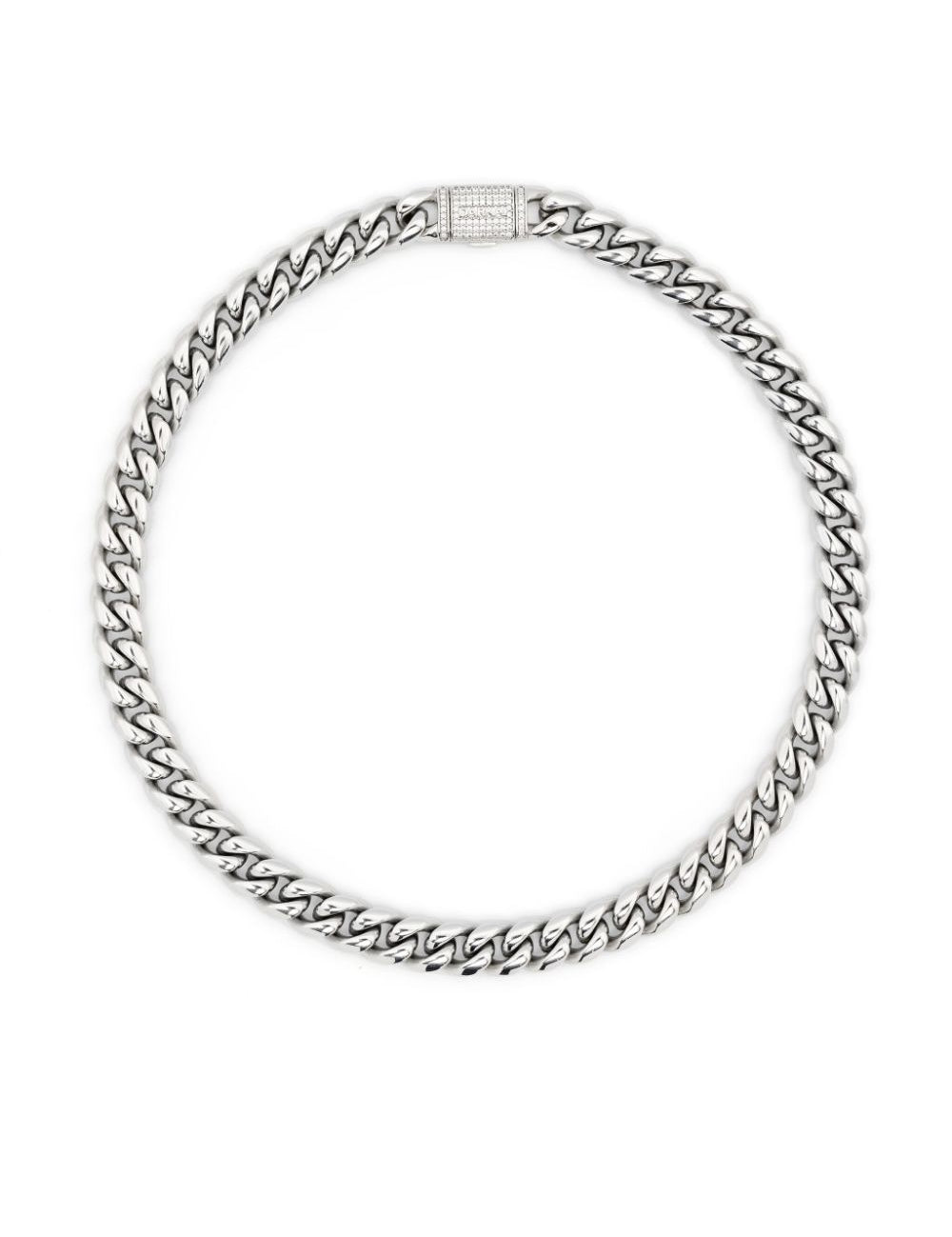 Choker a catena color argento Darkai - unisex 
