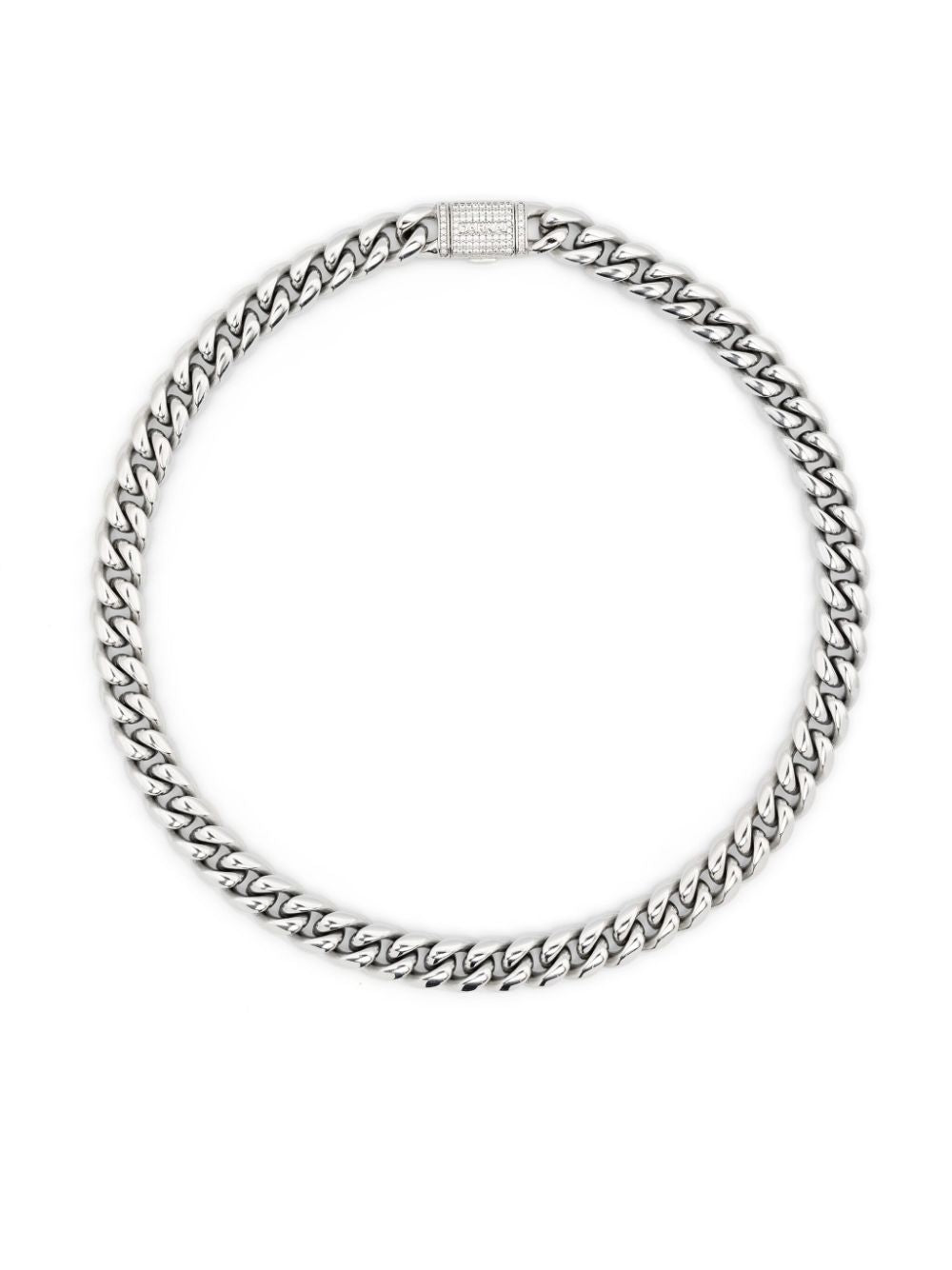 Choker a catena color argento Darkai - unisex 