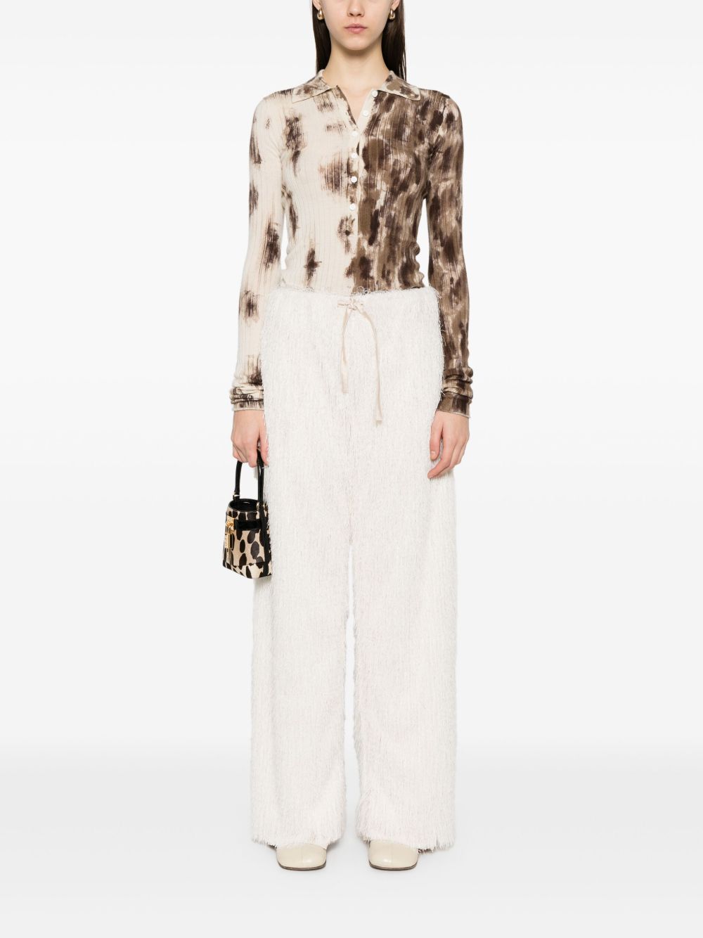 Pantaloni Aria in bianco Darkpark - donna 