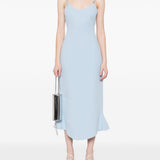 Abito con ricamo in azzurro chiaro David Koma - donna 