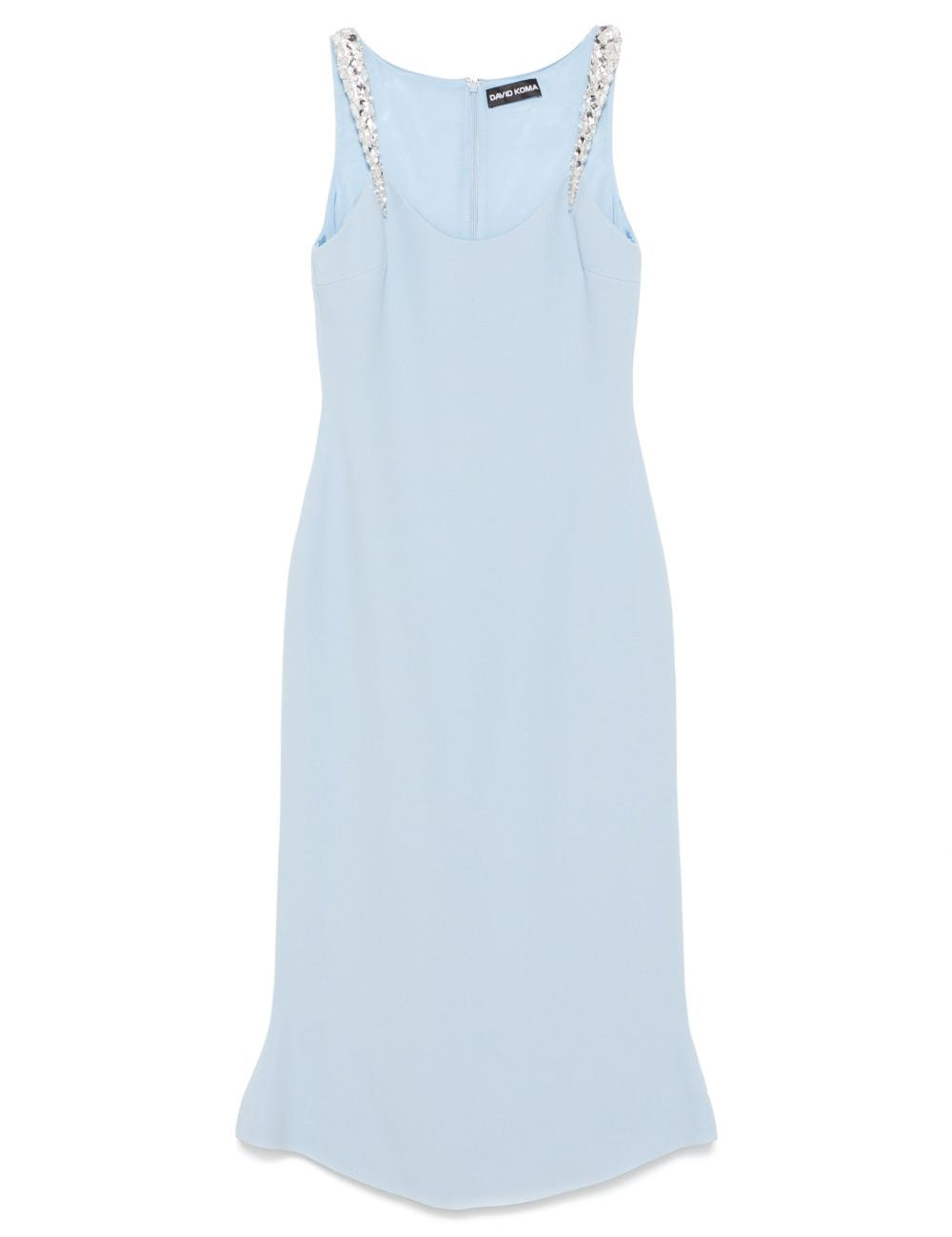 Abito con ricamo in azzurro chiaro David Koma - donna 