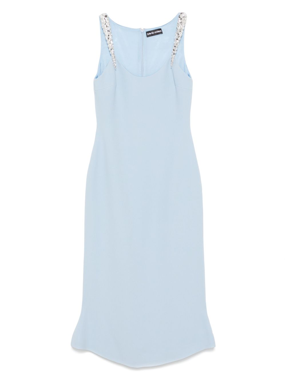 Abito con ricamo in azzurro chiaro David Koma - donna 
