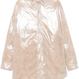 Camicia imbottita con finitura lucida carton tris in beige Dries van noten - uomo 