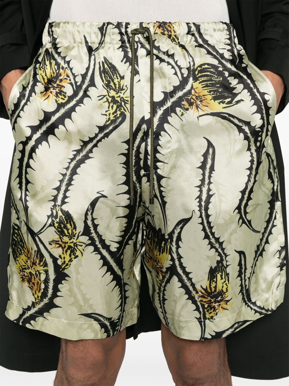Short piperi con stampa cardo multicolore Dries van noten - uomo 