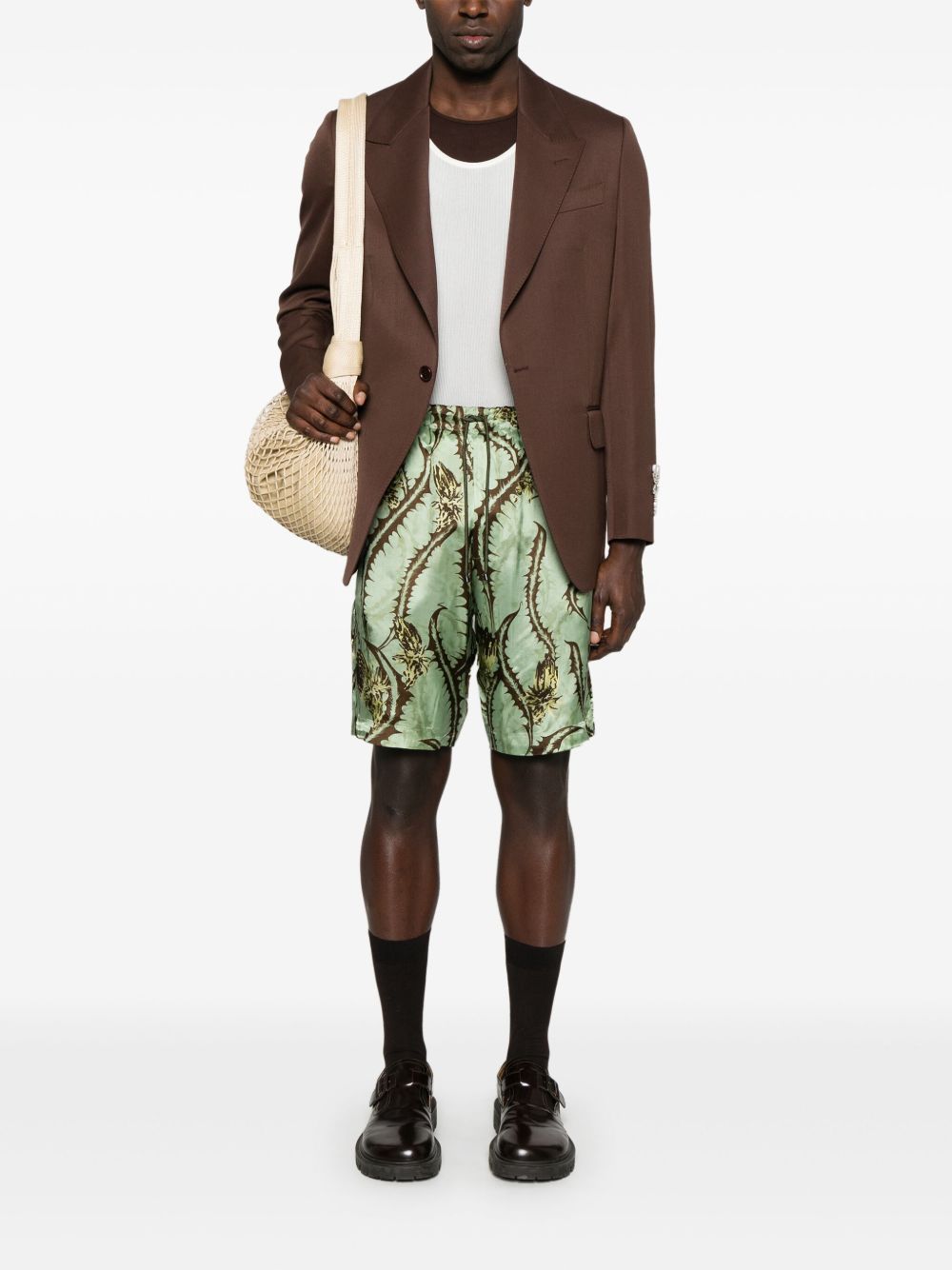 Short piperi con stampa cardo multicolore Dries van noten - uomo 