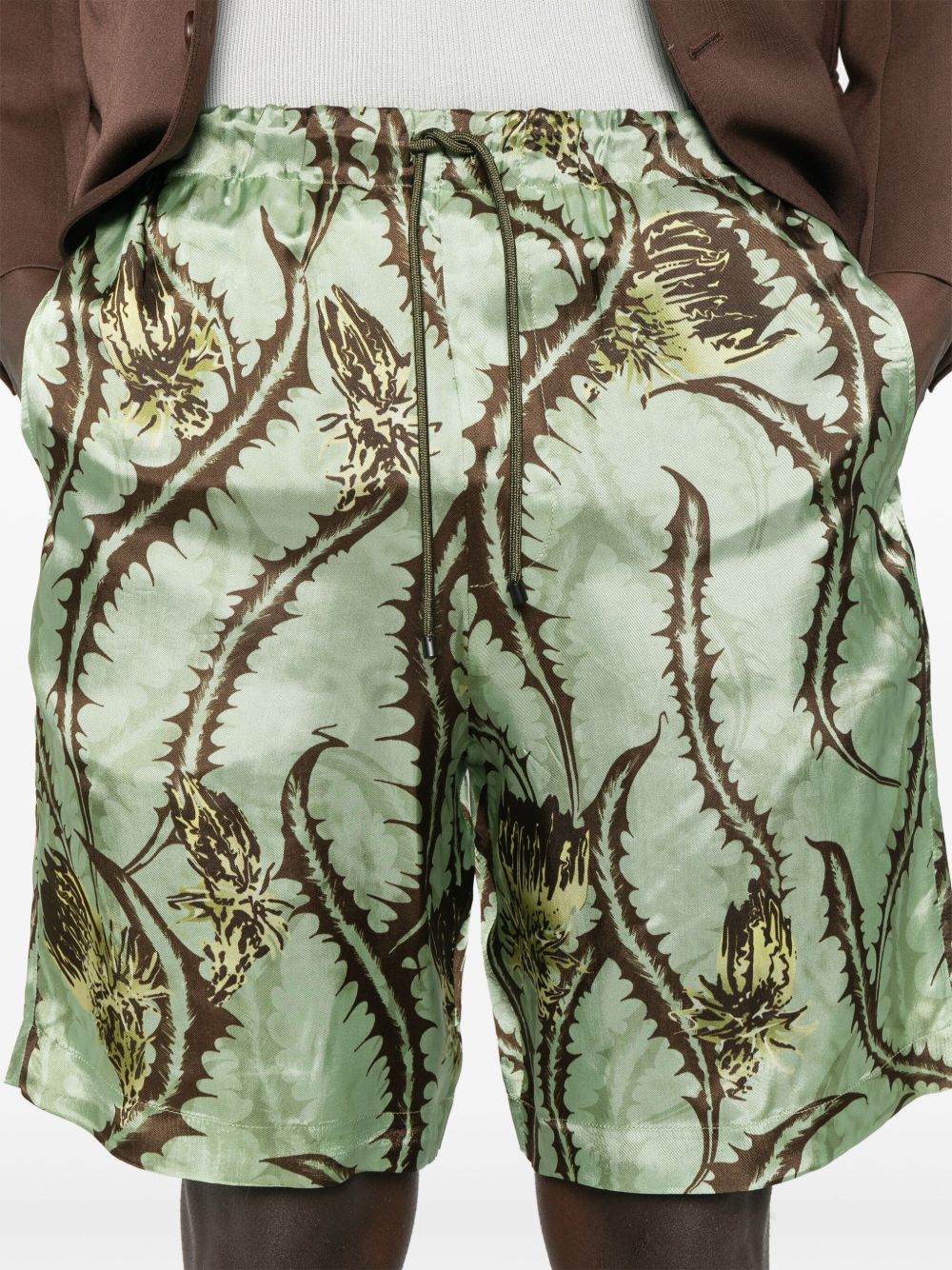 Short piperi con stampa cardo multicolore Dries van noten - uomo 