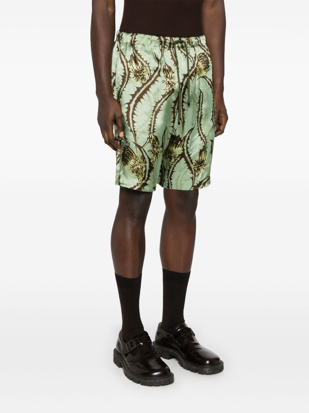 Short piperi con stampa cardo multicolore Dries van noten - uomo 