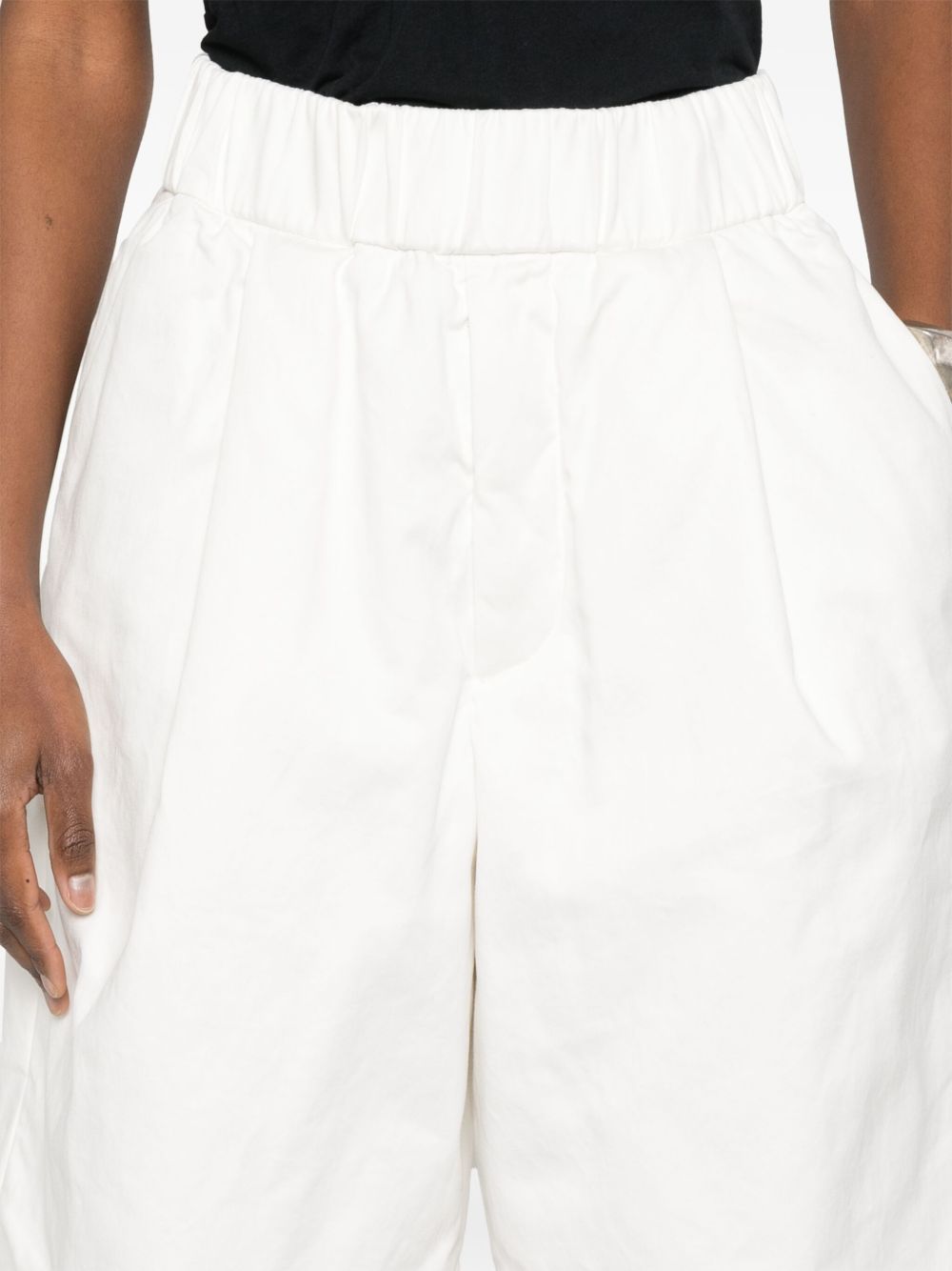 Shorts plato in bianco dries van noten - donna 