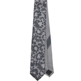 Cravatta stampata in grigio Dries Van Noten - uomo 