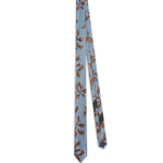 Cravatta in seta con stampa in blu Dries van noten - uomo 