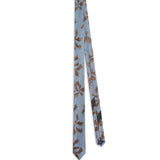 Cravatta in seta con stampa in blu Dries van noten - uomo 