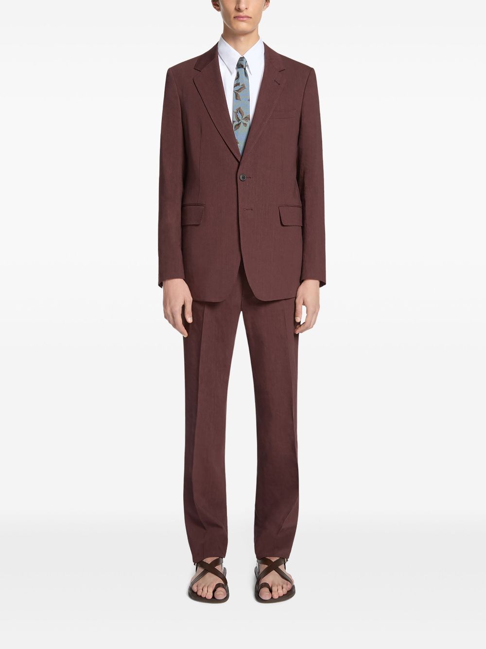 Cravatta in seta con stampa in blu Dries van noten - uomo 
