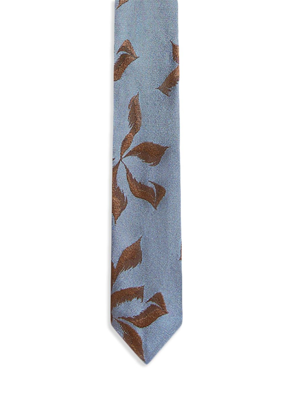Cravatta in seta con stampa in blu Dries van noten - uomo 