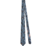 Cravatta in seta con stampa in blu Dries van noten - uomo 