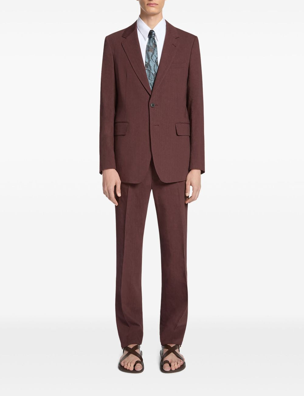 Cravatta in seta con stampa in blu Dries van noten - uomo 