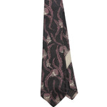 Cravatta stampata in nero Dries Van Noten - uomo 