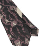 Cravatta stampata in nero Dries Van Noten - uomo 