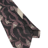 Cravatta stampata in nero Dries Van Noten - uomo 