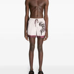 Costume con stampa in borgogna Dries van noten - uomo 