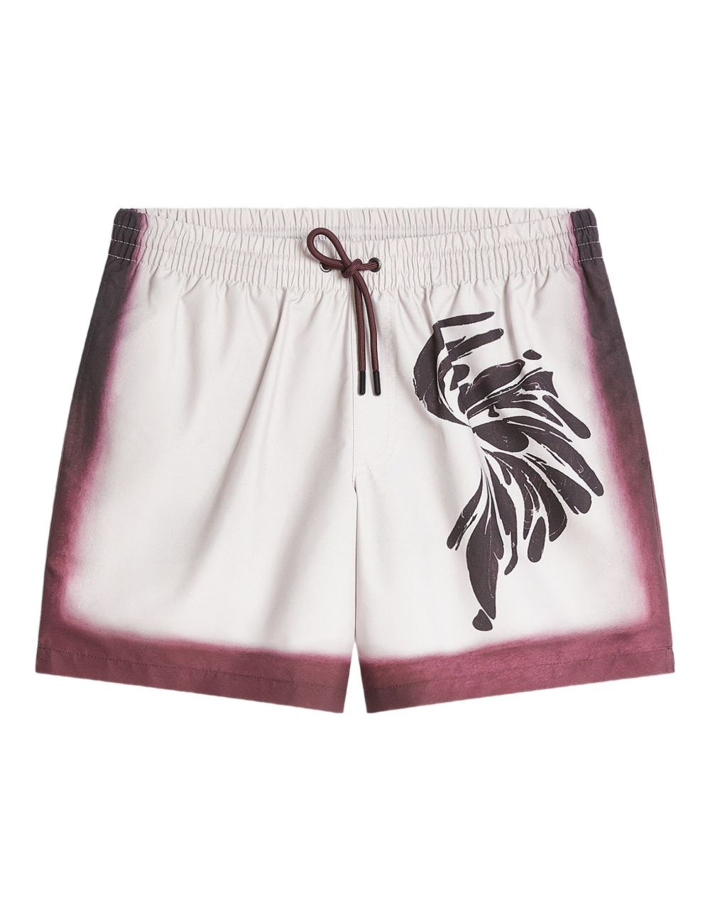 Costume con stampa in borgogna Dries van noten - uomo 