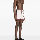 Costume con stampa in borgogna Dries van noten - uomo 